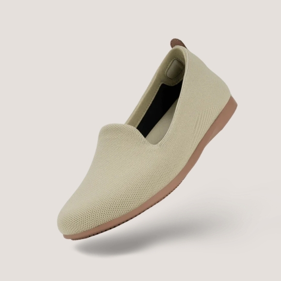 Vessi Shoes - Vessi 100% Waterproof Slip-On Market Flats, Size 6, Light Green, Limited Edition